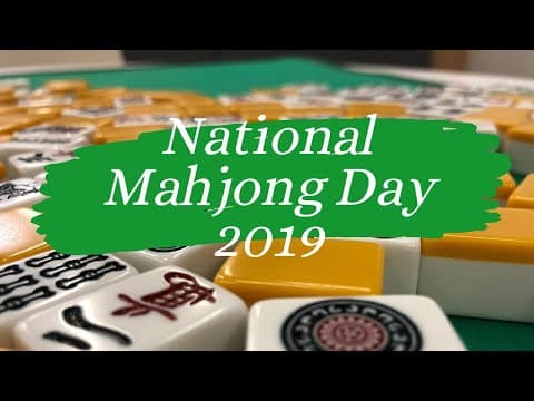 National Mahjong Day 2019